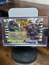 Marketplace image: 2024 Wildcard Dino-might Prehistoric Noah Schultz Superfractor Auto 1/1