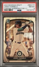 Marketplace image: Jonny Farmelo - 2023 Bowman Chrome Superfractor 1/1 One Of One #BDC-177