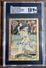 Marketplace image: Matt Chapman  2024 Topps Update 89 Chrome Auto 1/1 SUPERFRACTOR SGC 9 - Giants