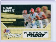 Marketplace image: 2025 Leaf Vivid Pre-Production Proof Pro Set ELIJAH SARRATT Superfractor RC 1/1