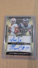 Marketplace image: 2025 Leaf Metal GOLD SUPERFRACTOR Rc Auto Nico Iamaleava Madden Iamaleava 1/1