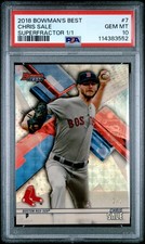 Marketplace image: 2018 BOWMAN'S BEST SUPERFRACTOR 1/1 #7 CHRIS SALE 1/1 PSA 10