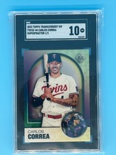 Marketplace image: 2023 Topps Transcendent VIP Carlos Correa Superfractor 1/1 SGC 10