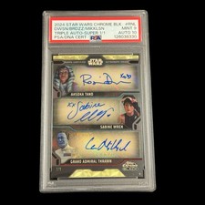 Marketplace image: 2024 Topps Star Wars Triple Auto AHSOKA TANO Rosario Dawson SUPERFRACTOR #1/1