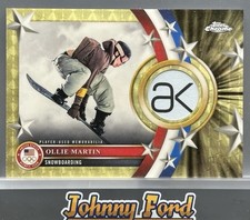 Marketplace image: Ollie Martin 2026 Topps Chrome Olympics Collection Superfractor Memorabilia 1/1