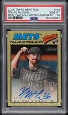 Marketplace image: 2026 Topps Heritage Nolan McLean Superfractor 1/1 Rookie Auto PSA 10 Gem Mint