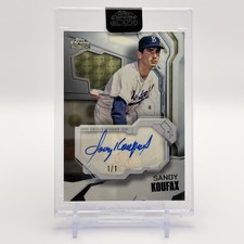 Marketplace image: 2026 Topps Black Chrome SANDY KOUFAX Ivory Superfractor Auto #IVA-SK 1/1 🔥⚾️🔥