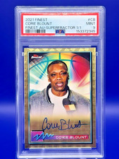 Marketplace image: Corie Blount 2021 Topps Finest Auto Superfractor 1/1 PSA 9 One of One