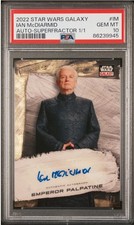Marketplace image: 2022 Star Wars Galaxy Ian McDiarmid Superfractor Chrome Auto 1/1 PSA 10