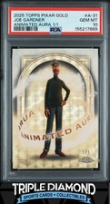 Marketplace image: 2025 Topps Pixar Gold Joe Gardner Animated Aura Superfractor #1/1 PSA 10 B585