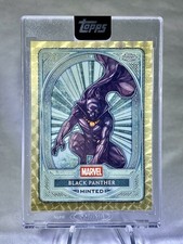 Marketplace image: 2025 Topps Chrome Marvel Mint Black Panther Platinum Superfractor 1/1 Encased