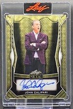 Marketplace image: 2025 LEAF METAL SUPER FRACTOR JOHN CALIPARI AUTO TRUE 1/1