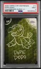 Marketplace image: 2026 Topps Chrome VeeFriends Dope Dodo Chalkboard Superfractor 1/1 PSA 9