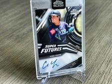 Marketplace image: COLE YOUNG 2026 Topps Chrome Black 🔥SUPERFRACTOR🔥 Auto 1/1 Super Futures RC