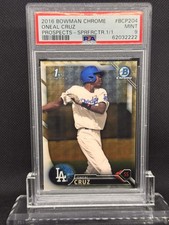 Marketplace image: 2016 ONEAL CRUZ BOWMAN CHROME #BCP204 SuperFractor 1/1 PSA 9 Pirates 🔥🔥🔥