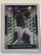 Marketplace image: #1/1 LEO DE VRIES PRISTINE SUPERFRACTOR GOLD CIRCLES VINYL TRUE 1/1 w/PROOF SSP!