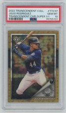 Marketplace image: 2022 Topps Transcendent Julio Rodriguez 1/1 Chrome Superfractor PSA 10 RC ROOKIE