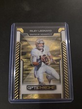 Marketplace image: 2025 Leaf Optichrome Rookie Riley Leonard 1/1 Gold Superfractor Colts Notre Dame