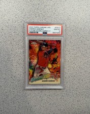 Marketplace image: 2023 Topps Chrome #FSU-11 Andres Gimenez Future Stars Superfractor 1/1 PSA 10