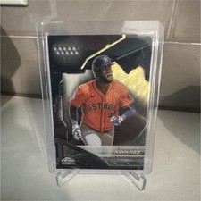 Marketplace image: Topps Chrome Black 2025-26 Yordan Alvarez #10 Serial Numbered 1/1 superfractor