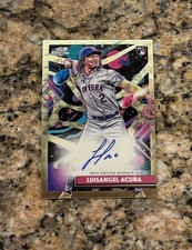 Marketplace image: Luisangel Acuña 2025 Topps Cosmic Chrome SUPERFRACTOR AUTO 1/1 NY Mets #CCA-LA