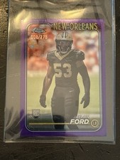 Marketplace image: 2024 Topps Chrome Jaylan Ford RC Superfractor Rookie Saints Number 8 of 275