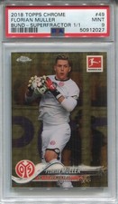 Current marketplace image for 2018 Topps Chrome #49 Florian Muller Superfractor Superfractor 1/1