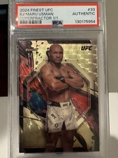 Marketplace image: 2024 Topps Finest UFC Common Kamaru Usman #33 SuperFractor 1/1